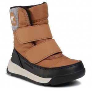 Sorel Whitney Snow Boots Toddler Size 8 Chestnut Black Unisex Waterproof